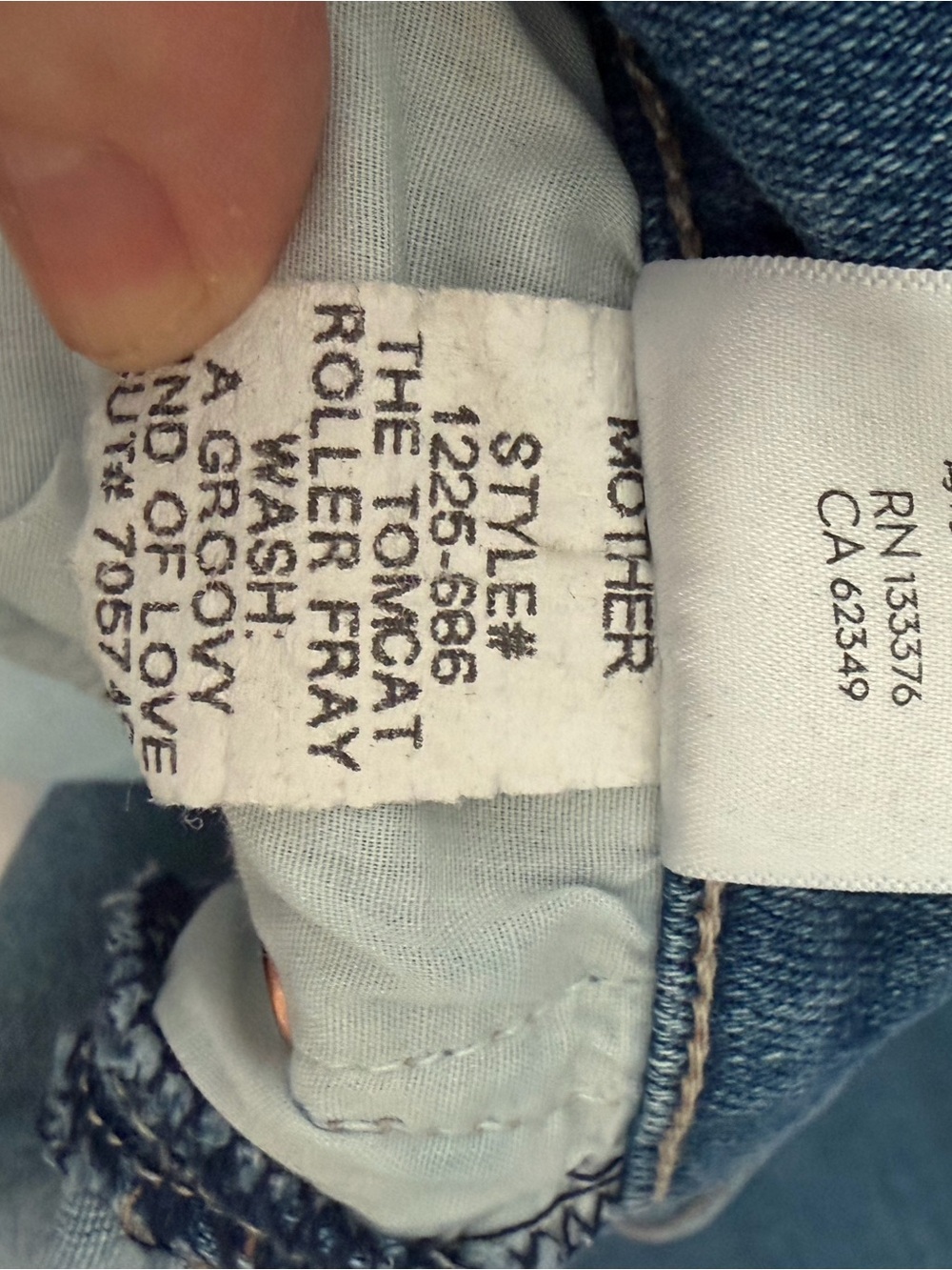 MOTHER Mid-Blue Wide-Leg Denim Jeans - Picture 4 of 6
